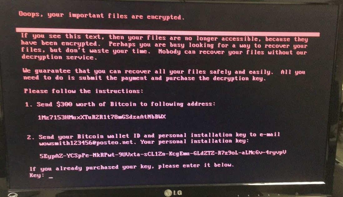 Ataques com variante do ransomware Petya são registrados em diversos países